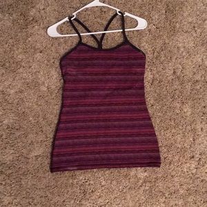Lululemon power Y tank top with built in bra